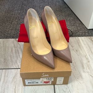 Taupe Pigwlle Follies 100 Patent Christian Louboutin